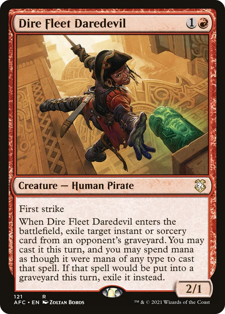 Dire Fleet Daredevil — Forgotten Realms Commander — Magic: The Gathering