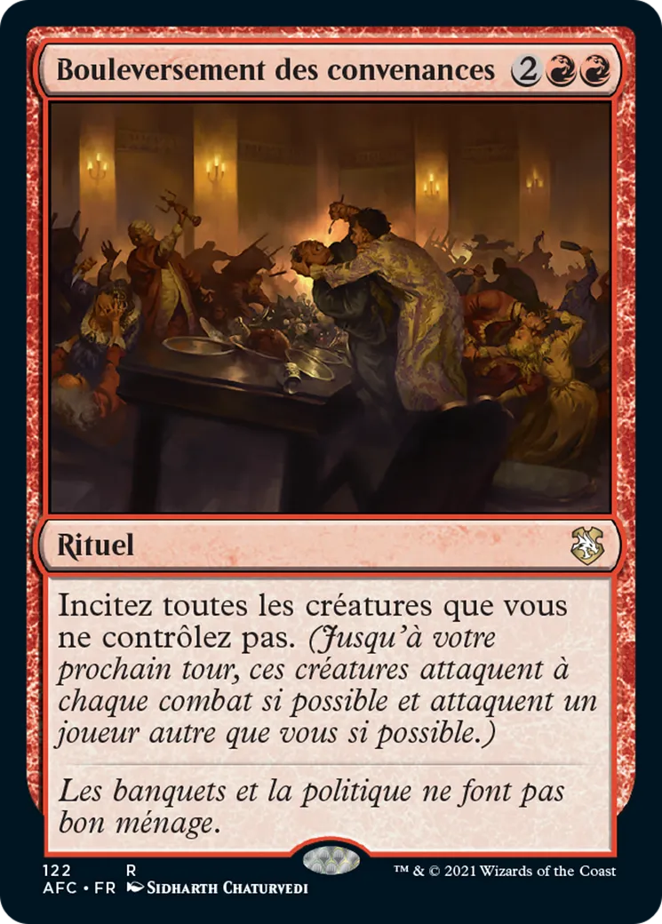Bouleversement des convenances — Forgotten Realms Commander — Magic: The Gathering