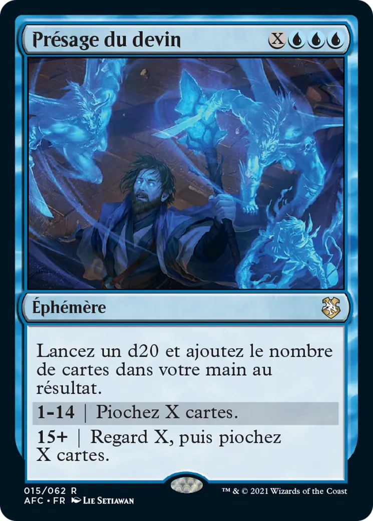 Présage du devin — Forgotten Realms Commander — Magic: The Gathering