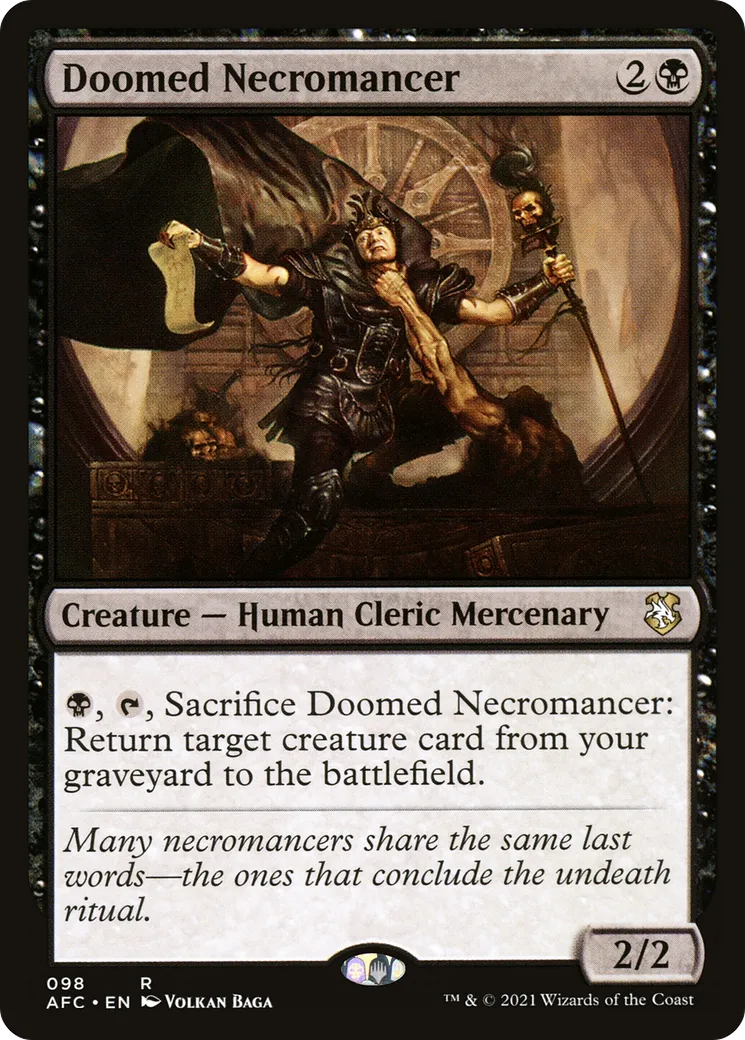 Nécromancien condamné — Forgotten Realms Commander — Magic: The Gathering
