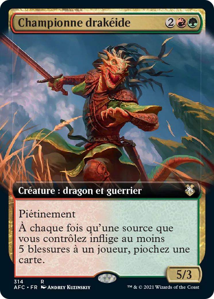Championne drakéide — Forgotten Realms Commander — Magic: The Gathering
