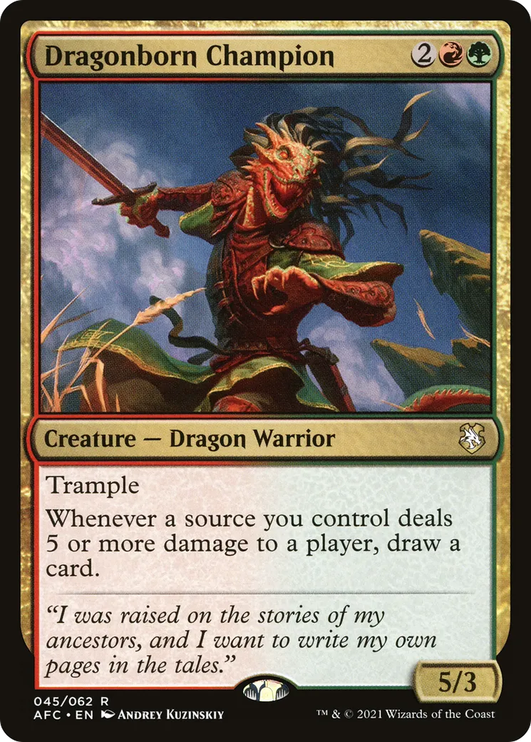 Dragonborn Champion — Forgotten Realms Commander — Magic: The Gathering