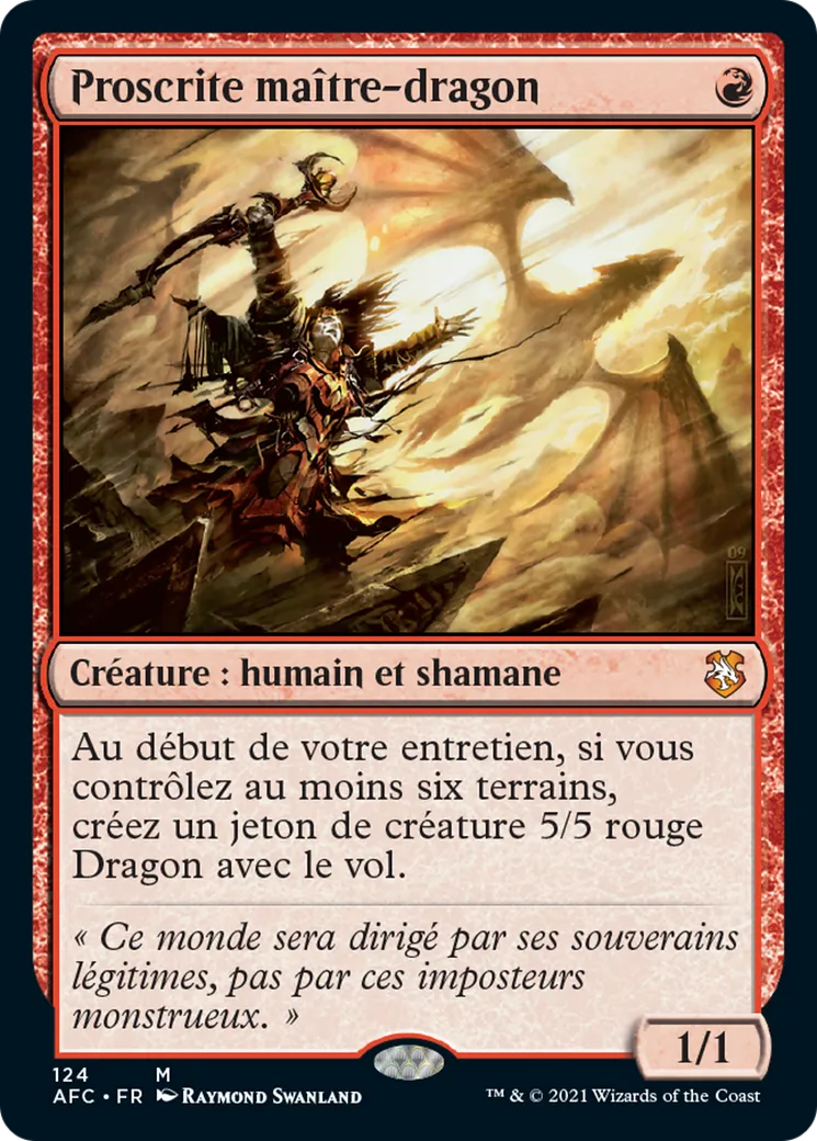 Proscrite maître-dragon from Forgotten Realms Commander - Magic: The Gathering
