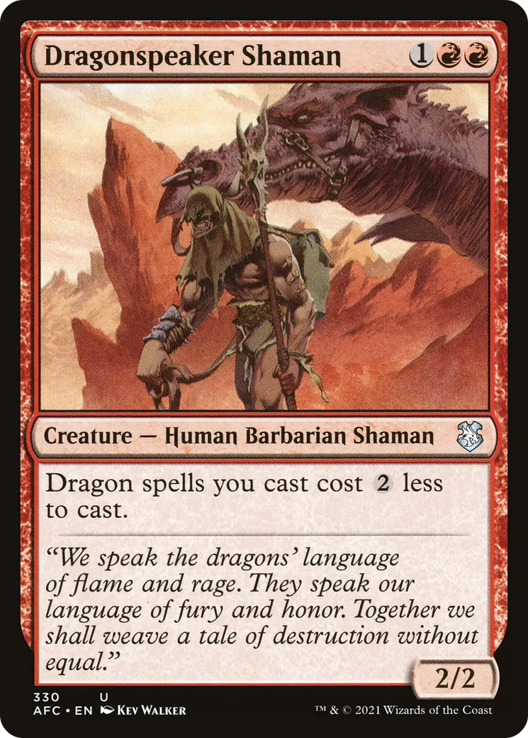 Dragonspeaker Shaman from Forgotten Realms Commander - Magic: The Gathering