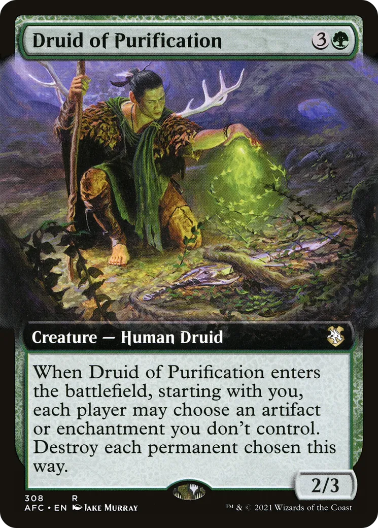 Druid of Purification — Forgotten Realms Commander — Magic: The Gathering