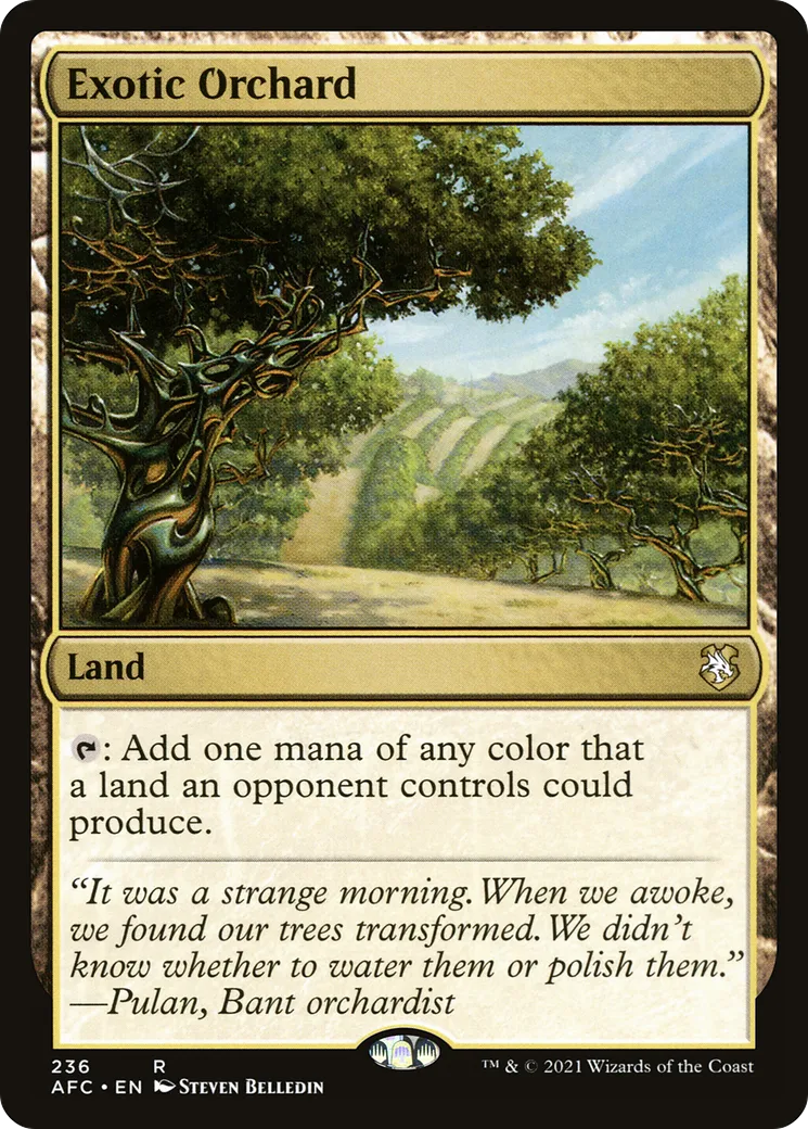 Exotic Orchard — Forgotten Realms Commander — Magic: The Gathering