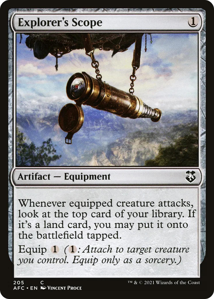 Explorer's Scope — Forgotten Realms Commander — Magic: The Gathering