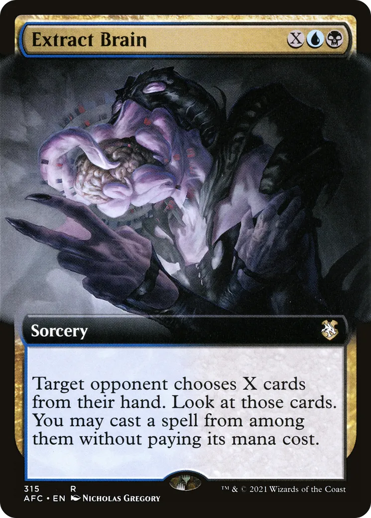 Extract Brain — Forgotten Realms Commander — Magic: The Gathering