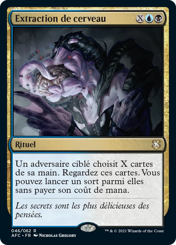 Extraction de cerveau — Forgotten Realms Commander — Magic: The Gathering