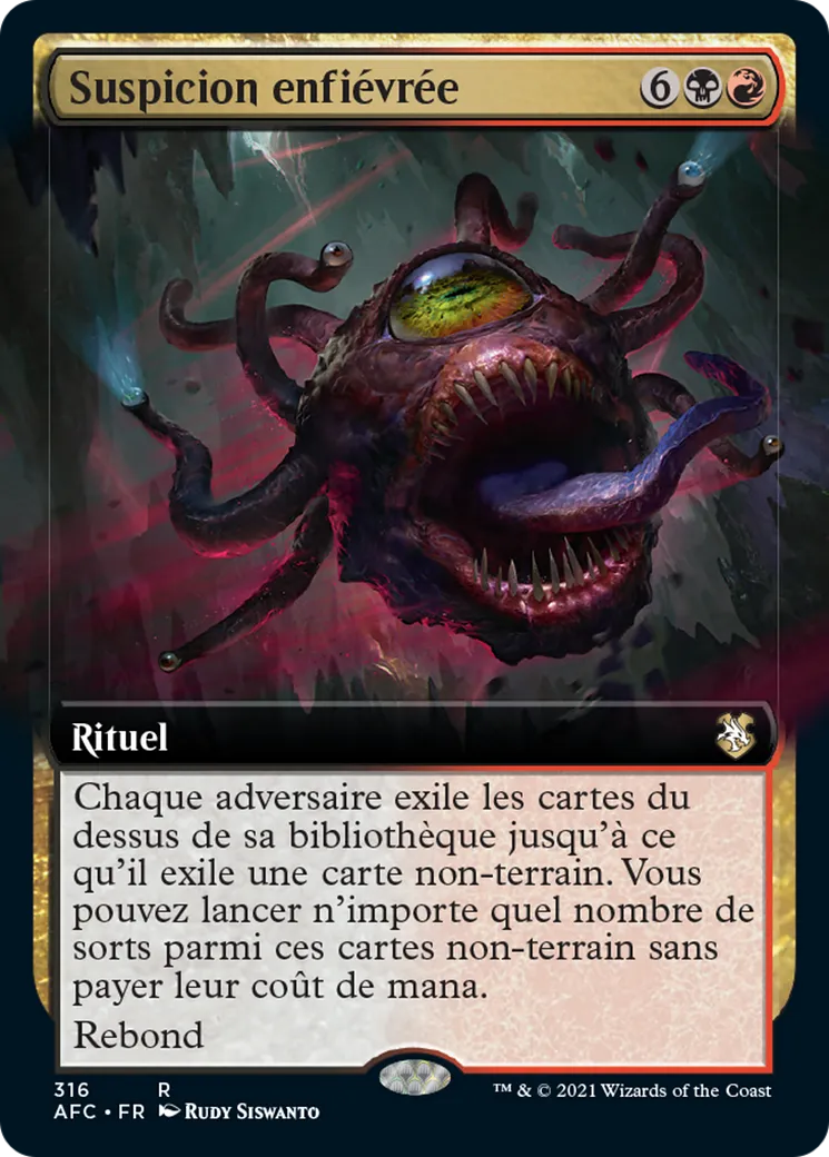 Suspicion enfiévrée — Forgotten Realms Commander — Magic: The Gathering