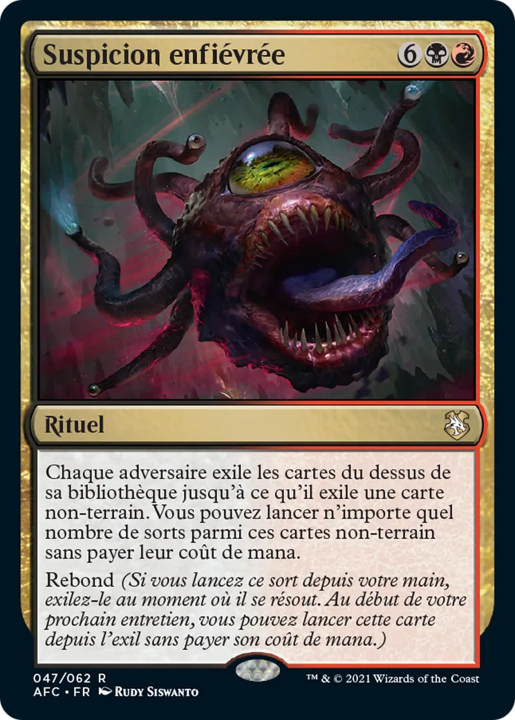 Suspicion enfiévrée — Forgotten Realms Commander — Magic: The Gathering