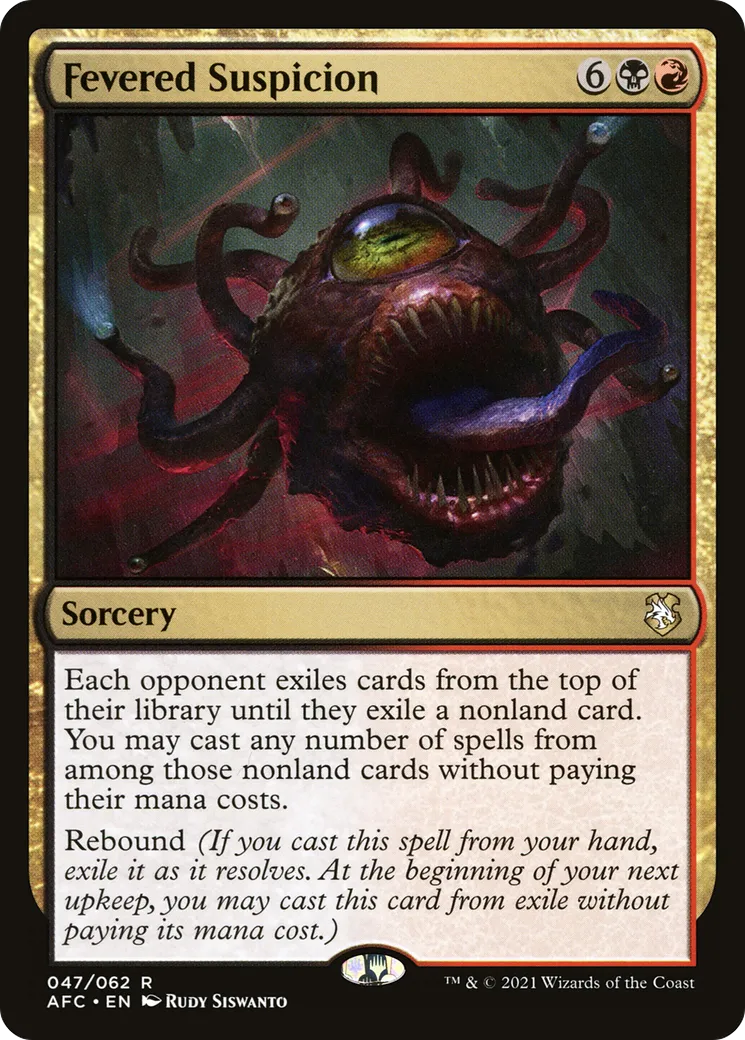 Fevered Suspicion — Forgotten Realms Commander — Magic: The Gathering