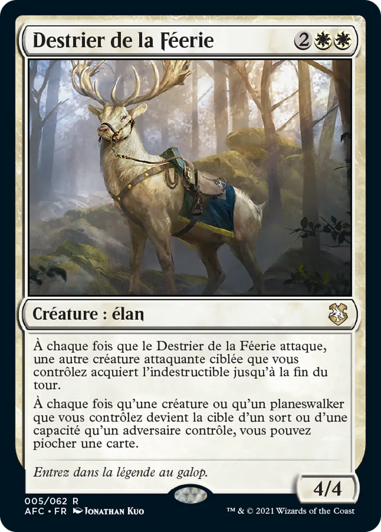 Destrier de la Féerie — Forgotten Realms Commander — Magic: The Gathering