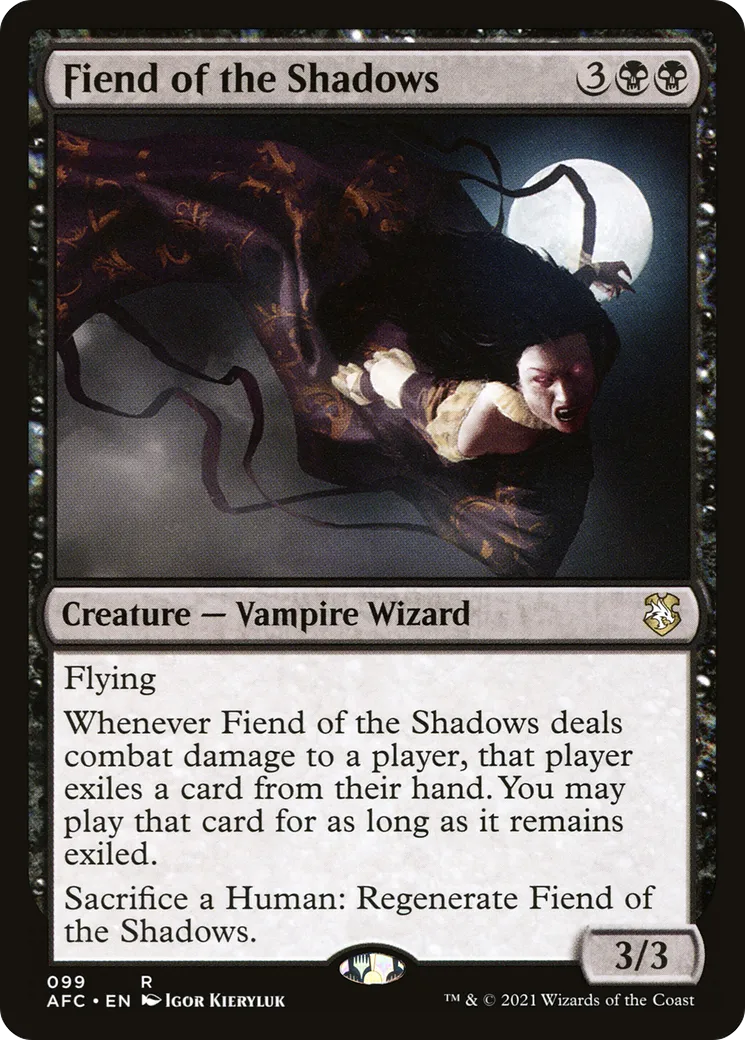 Fiend of the Shadows — Forgotten Realms Commander — Magic: The Gathering