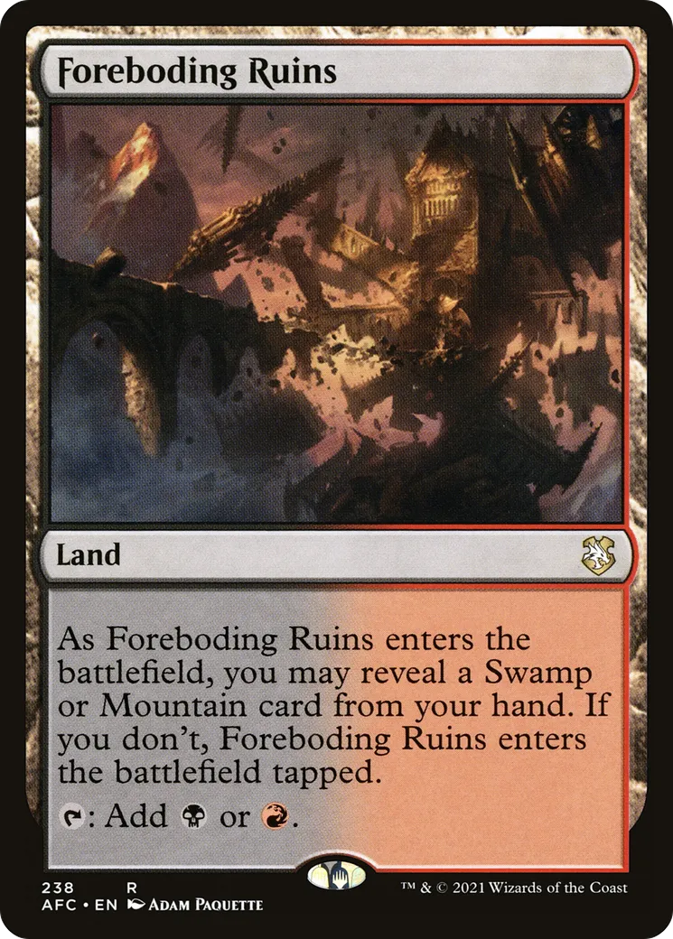 Foreboding Ruins from Forgotten Realms Commander - Magic: The Gathering