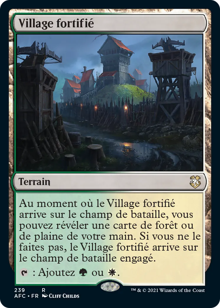 Village fortifié — Forgotten Realms Commander — Magic: The Gathering