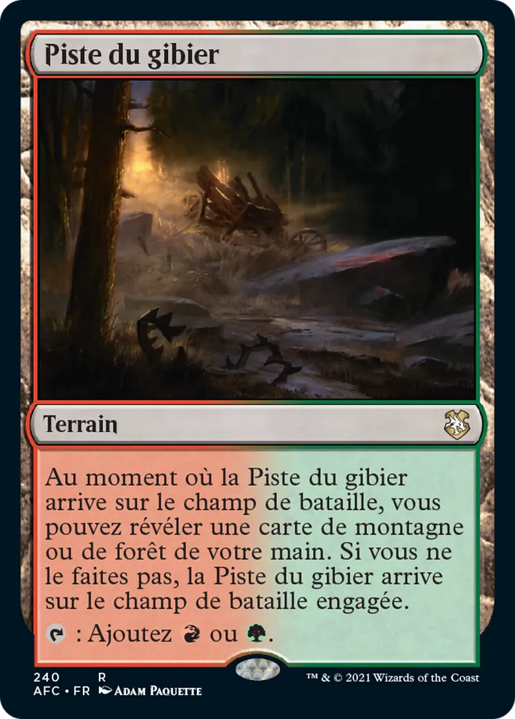 Piste du gibier — Forgotten Realms Commander — Magic: The Gathering