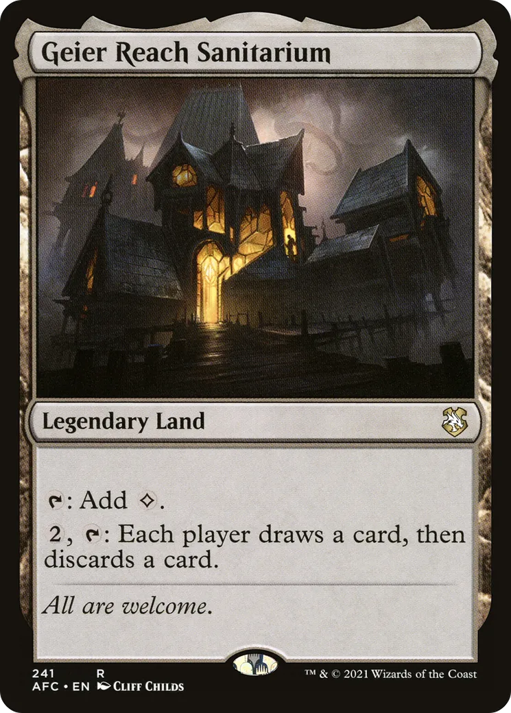 Geier Reach Sanitarium — Forgotten Realms Commander — Magic: The Gathering