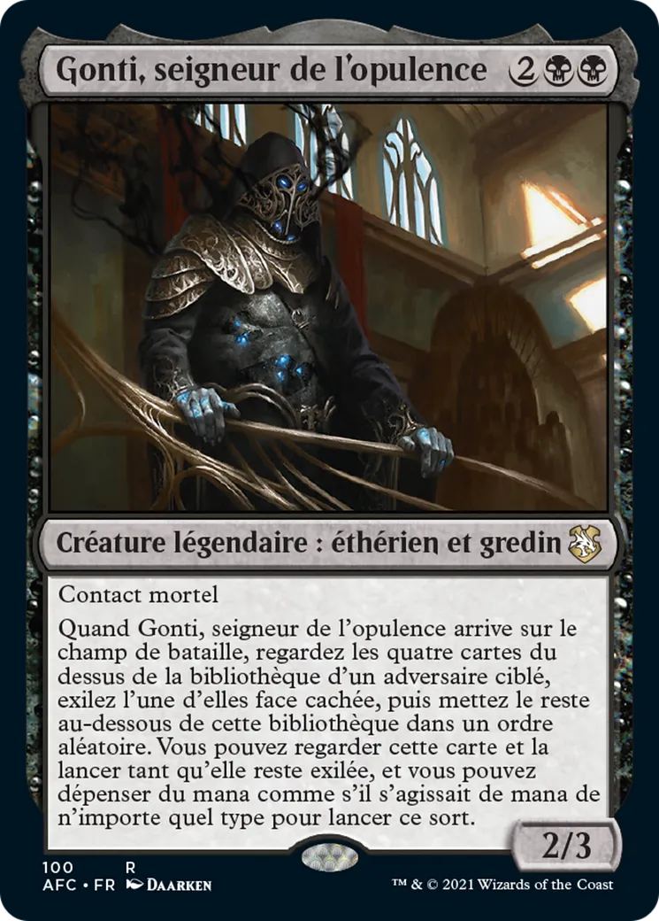 Gonti, seigneur de l'opulence — Forgotten Realms Commander — Magic: The Gathering