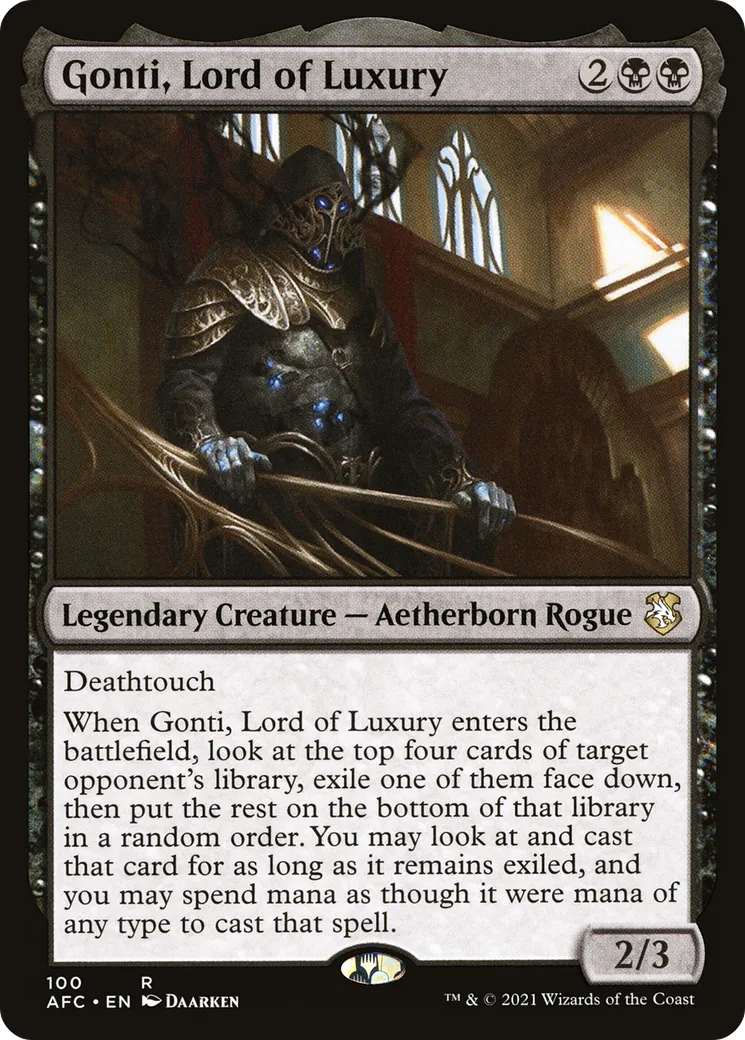 Gonti, seigneur de l'opulence — Forgotten Realms Commander — Magic: The Gathering