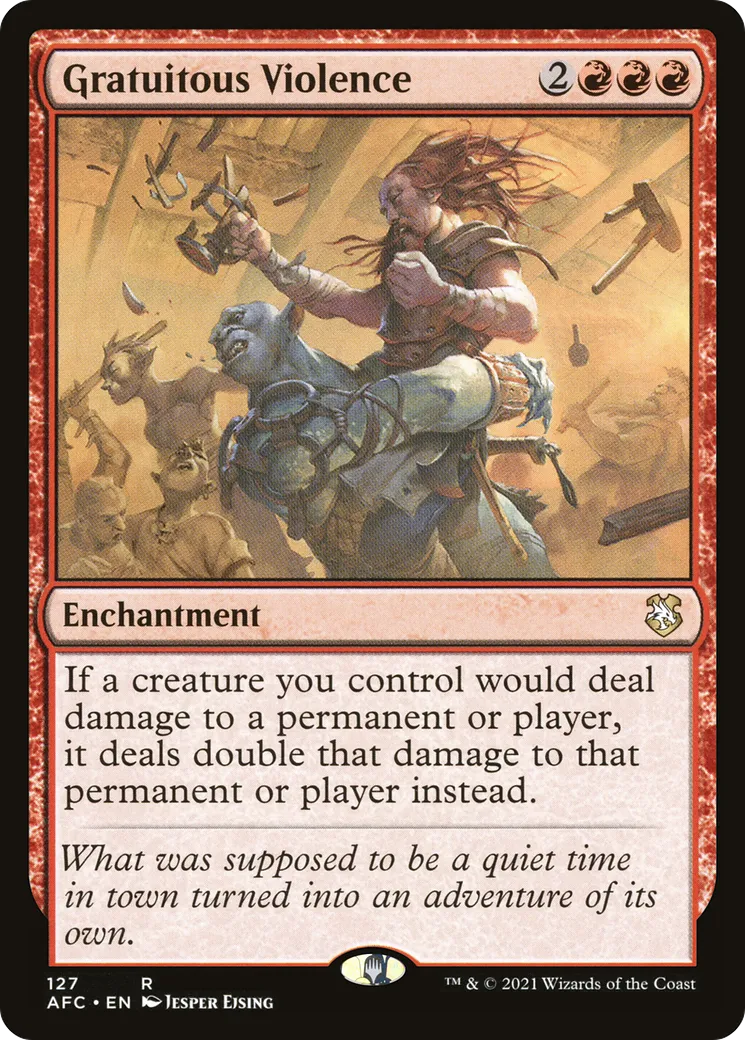 Gratuitous Violence from Forgotten Realms Commander - Magic: The Gathering