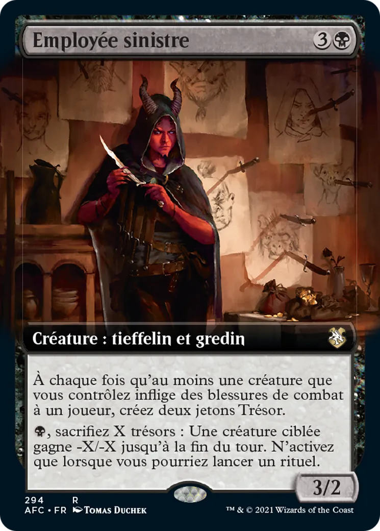 Employée sinistre from Forgotten Realms Commander - Magic: The Gathering