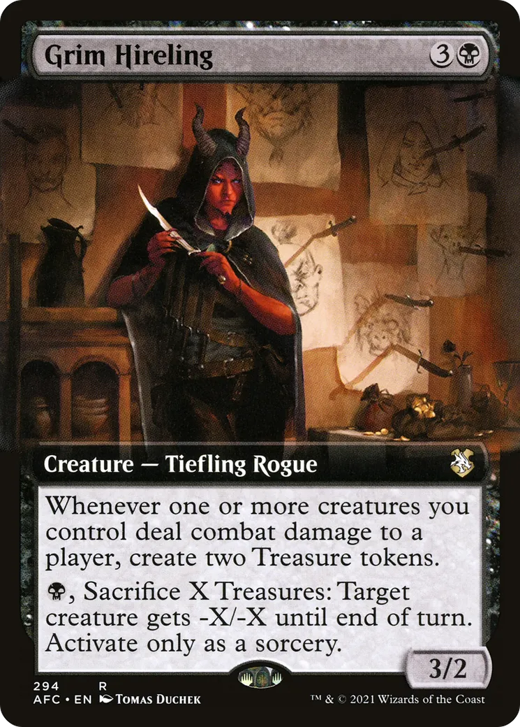 Grim Hireling — Forgotten Realms Commander — Magic: The Gathering
