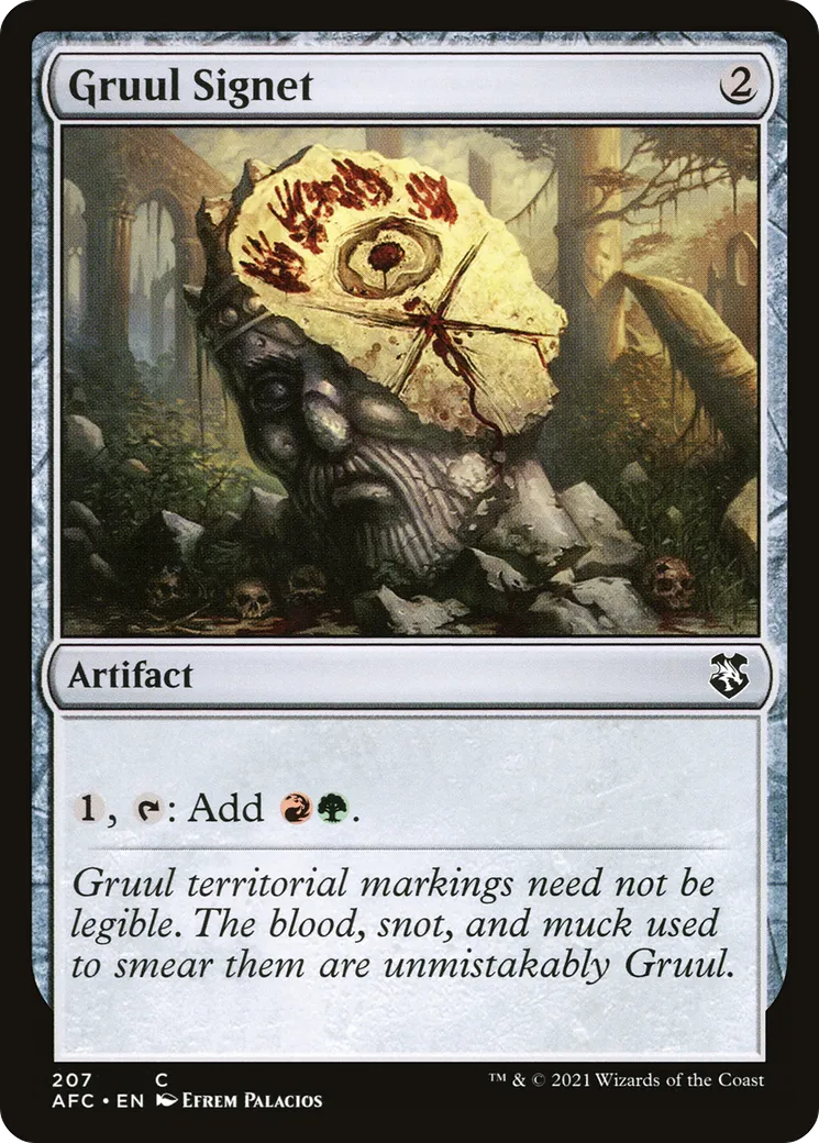 Gruul Signet — Forgotten Realms Commander — Magic: The Gathering