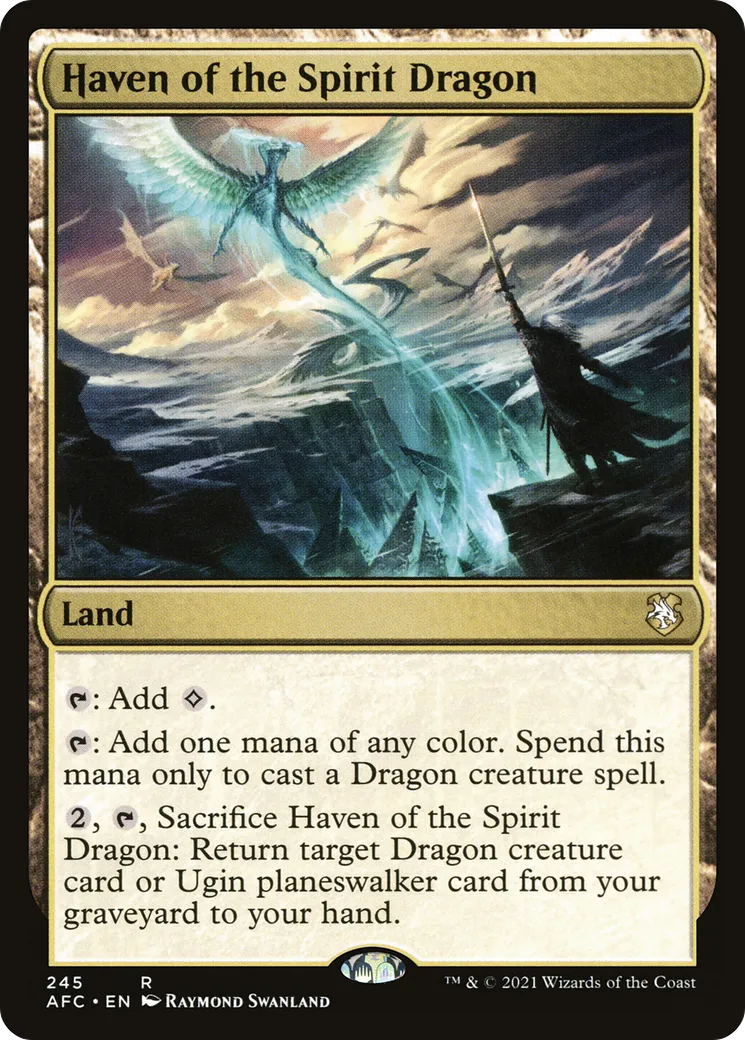 Haven of the Spirit Dragon — Forgotten Realms Commander — Magic: The Gathering