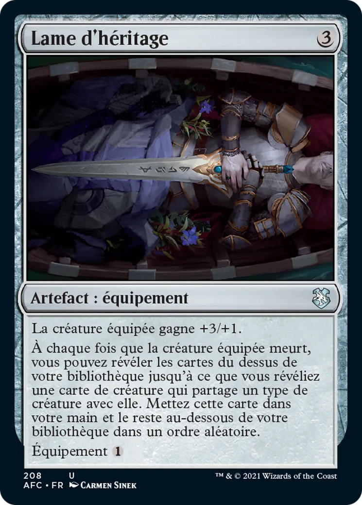 Lame d'héritage — Forgotten Realms Commander — Magic: The Gathering