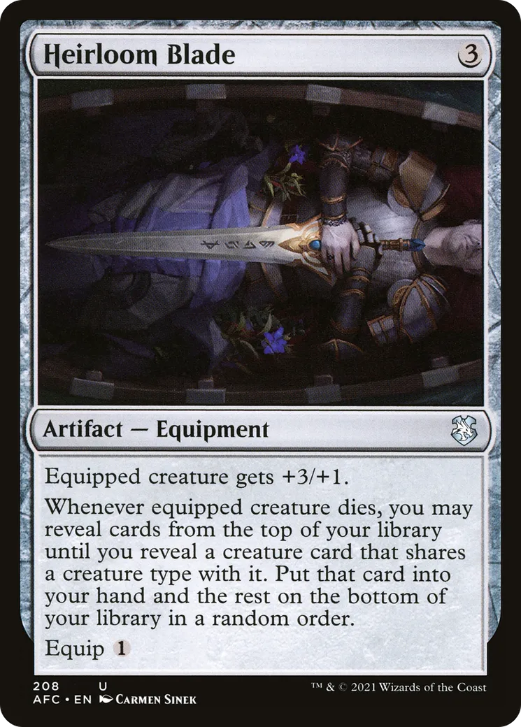 Heirloom Blade — Forgotten Realms Commander — Magic: The Gathering