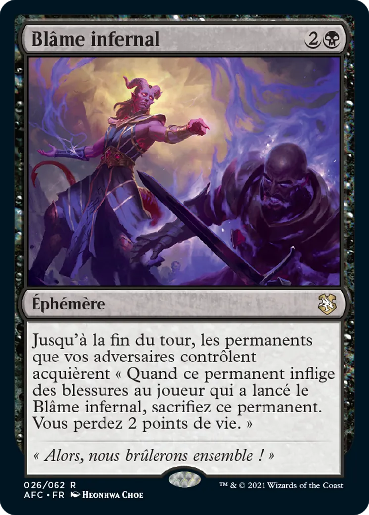 Blâme infernal from Forgotten Realms Commander - Magic: The Gathering