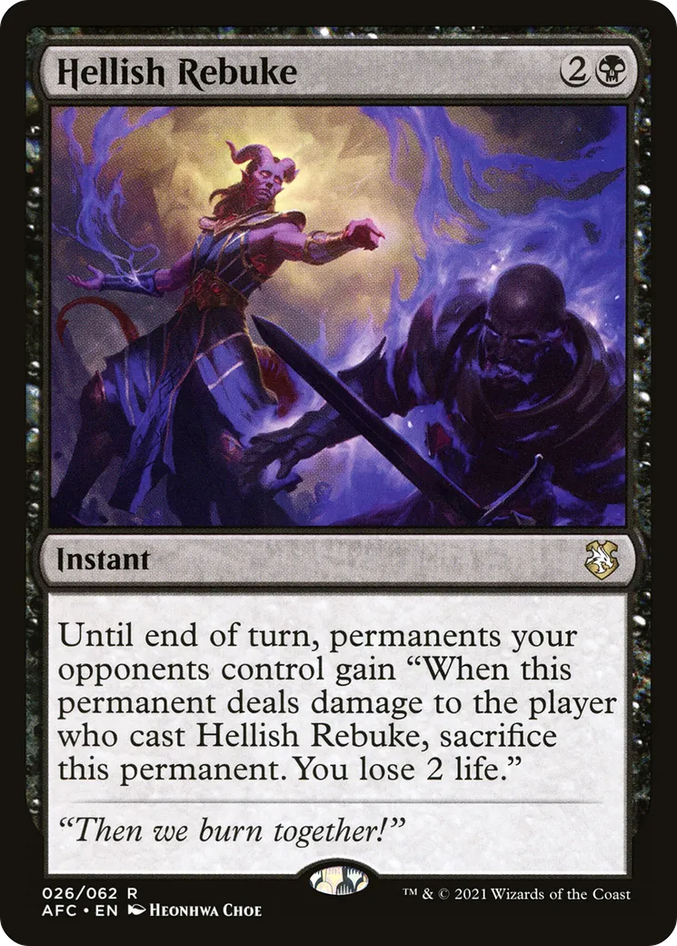 Hellish Rebuke — Forgotten Realms Commander — Magic: The Gathering