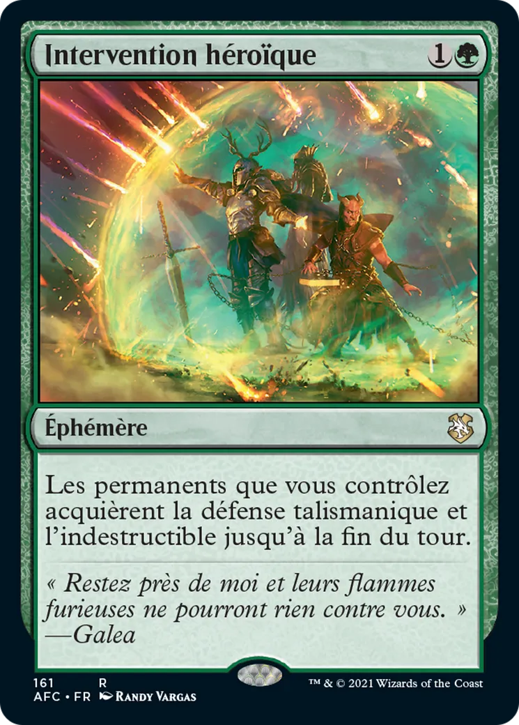 Intervention héroïque — Forgotten Realms Commander — Magic: The Gathering