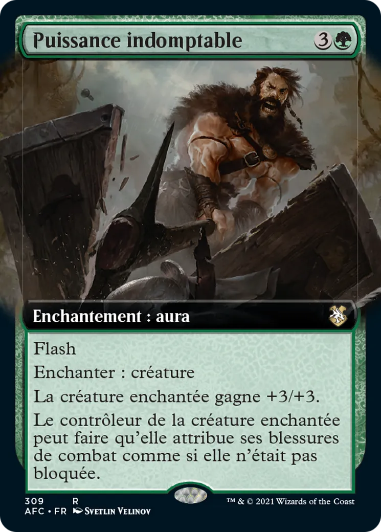 Puissance indomptable — Forgotten Realms Commander — Magic: The Gathering