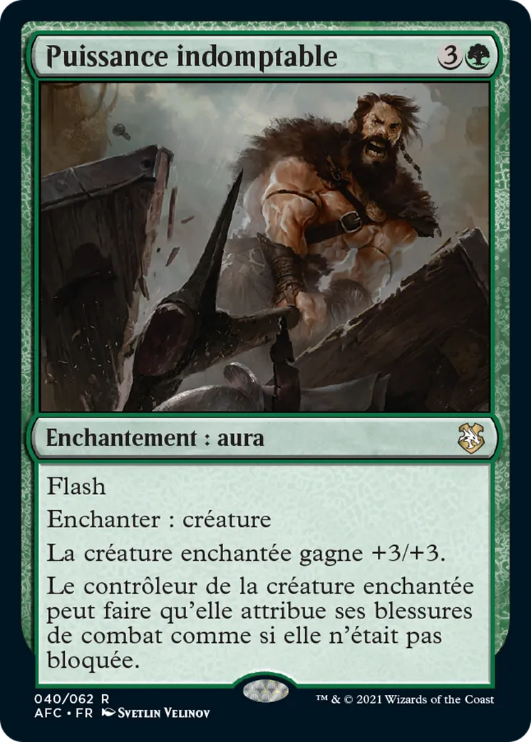 Puissance indomptable — Forgotten Realms Commander — Magic: The Gathering