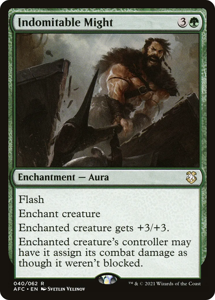 Indomitable Might — Forgotten Realms Commander — Magic: The Gathering
