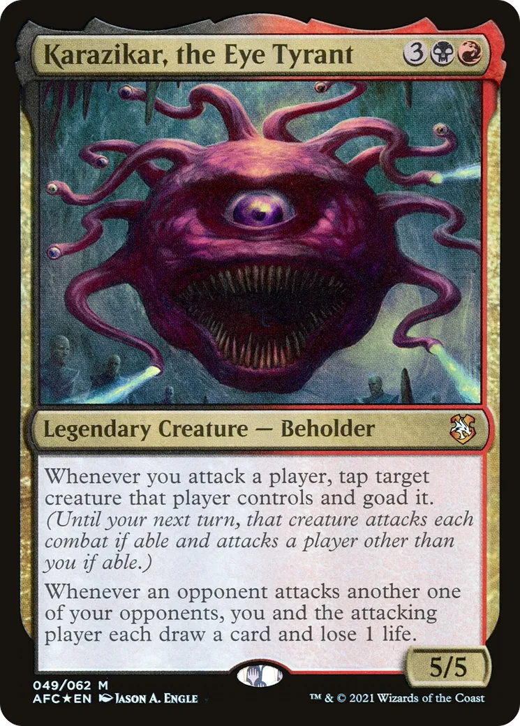 Karazikar, the Eye Tyrant — Forgotten Realms Commander — Magic: The Gathering
