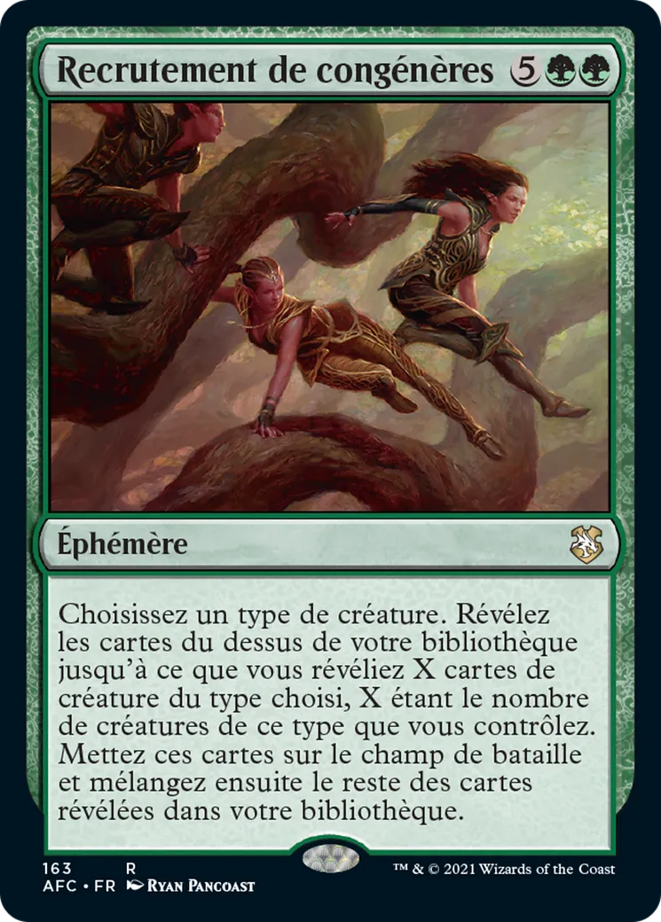 Recrutement de congénères — Forgotten Realms Commander — Magic: The Gathering