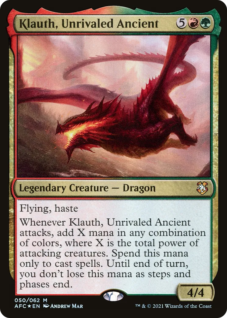 Klauth, Unrivaled Ancient — Forgotten Realms Commander — Magic: The Gathering