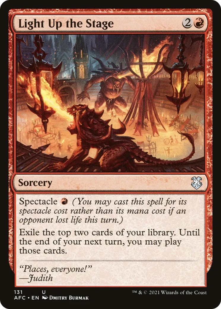Light Up the Stage — Forgotten Realms Commander — Magic: The Gathering