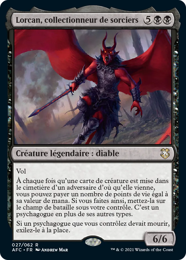 Lorcan, collectionneur de sorciers — Forgotten Realms Commander — Magic: The Gathering