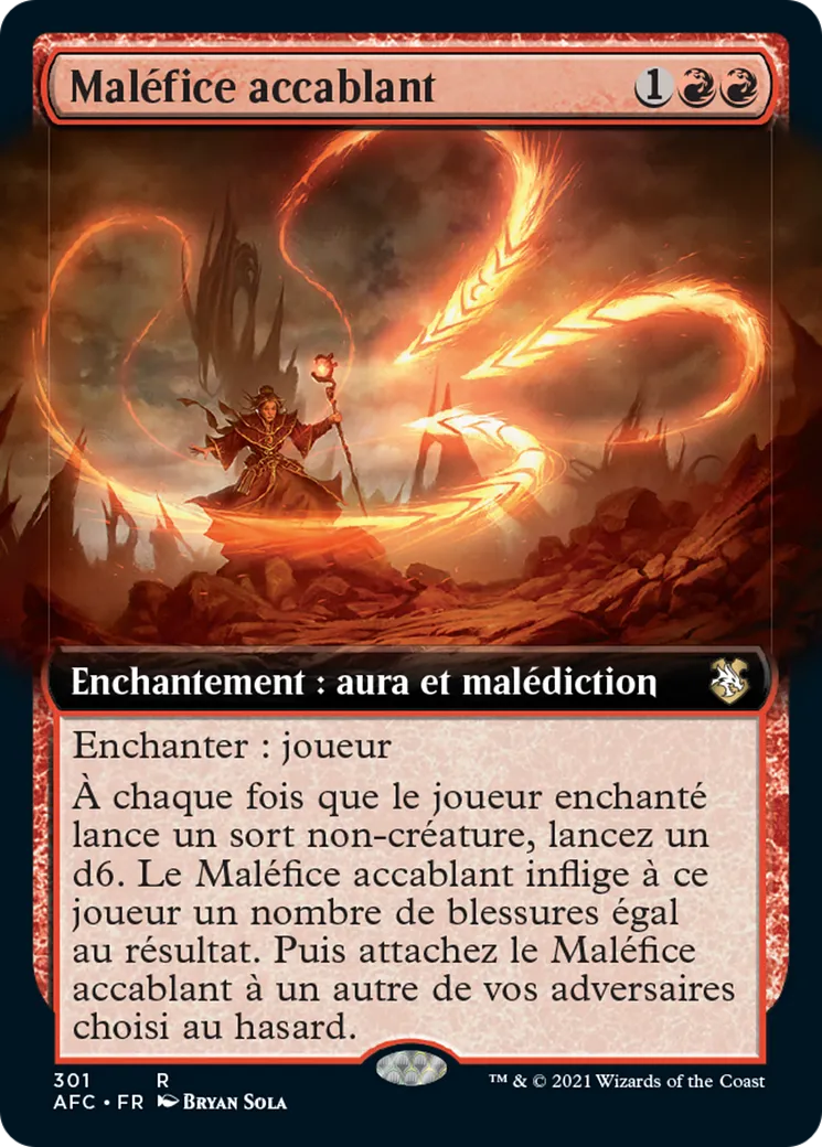 Maléfice accablant from Forgotten Realms Commander - Magic: The Gathering