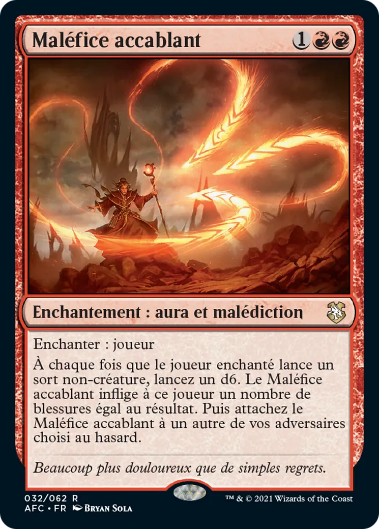 Maléfice accablant — Forgotten Realms Commander — Magic: The Gathering