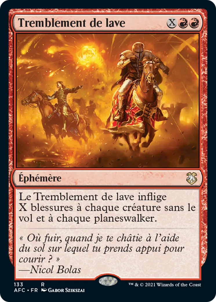 Tremblement de lave — Forgotten Realms Commander — Magic: The Gathering
