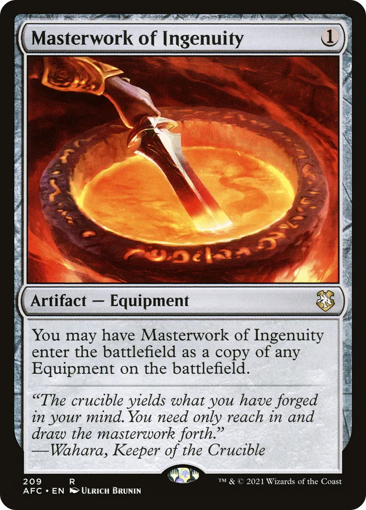 Masterwork of Ingenuity — Forgotten Realms Commander — Magic: The Gathering