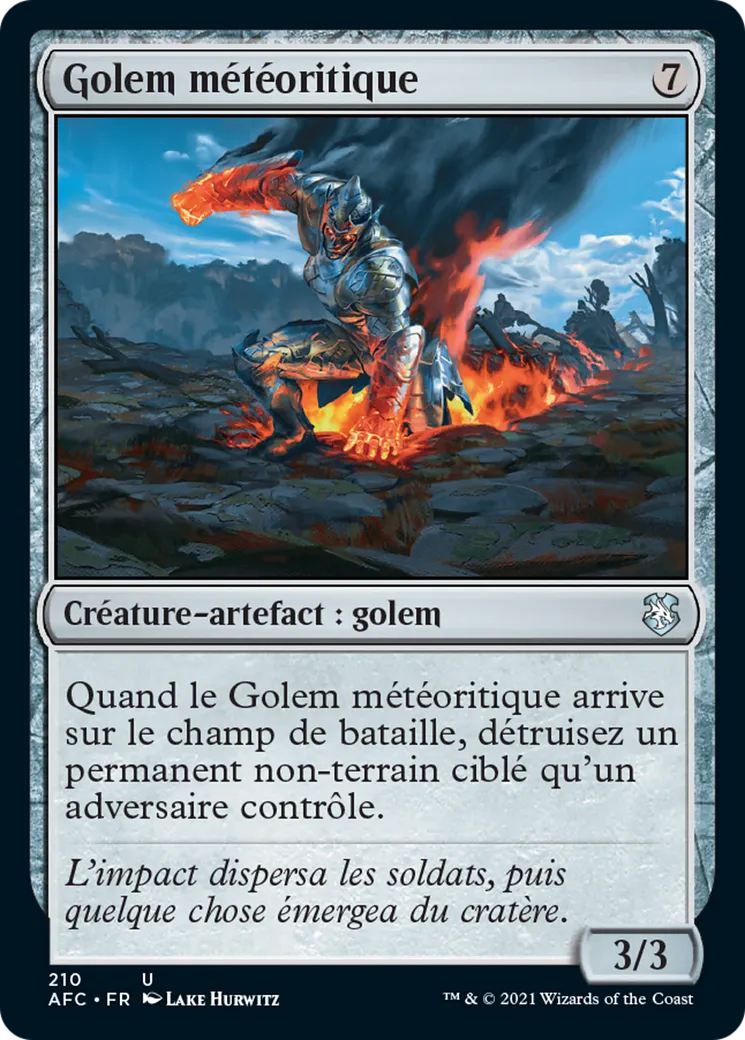 Golem météoritique — Forgotten Realms Commander — Magic: The Gathering