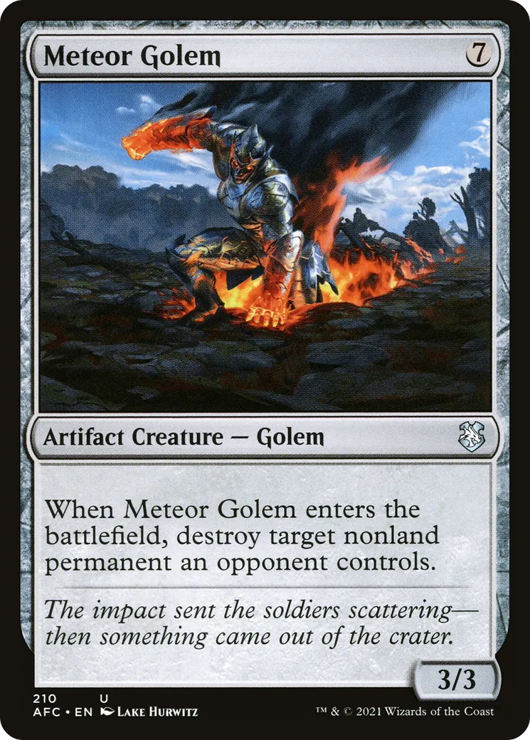 Meteor Golem — Forgotten Realms Commander — Magic: The Gathering
