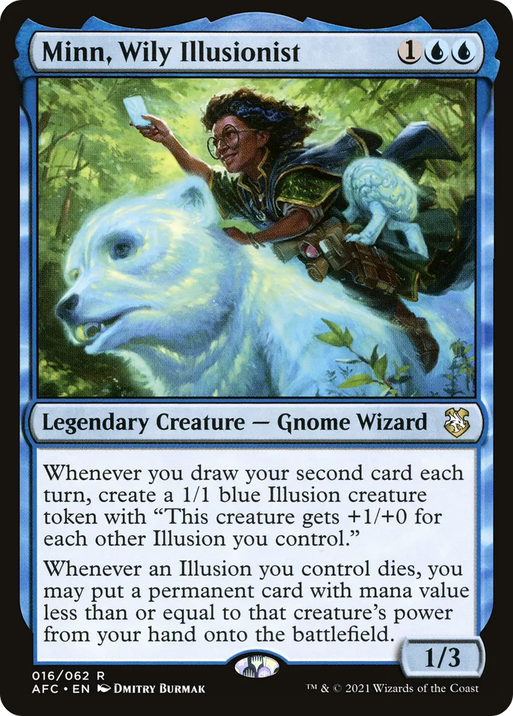 Minn, Wily Illusionist — Forgotten Realms Commander — Magic: The Gathering