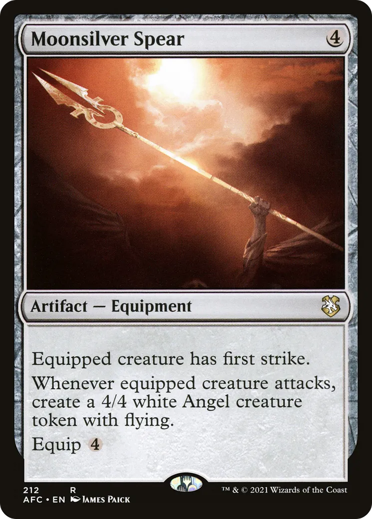 Lance d'argent de lune — Forgotten Realms Commander — Magic: The Gathering
